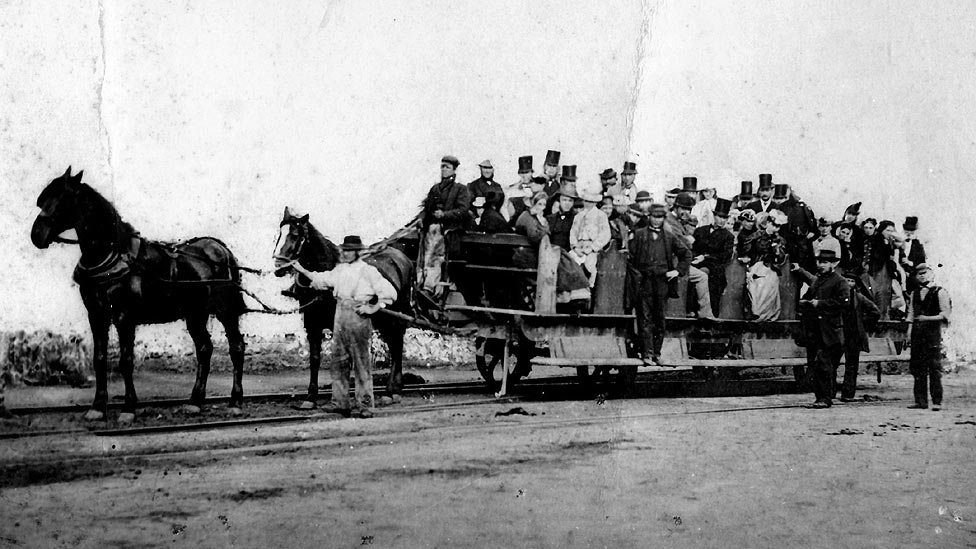 When was the first passenger train?