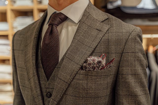 Photo by Antoni Shkraba Studio: https://www.pexels.com/photo/man-in-gray-and-black-plaid-suit-jacket-5264948/